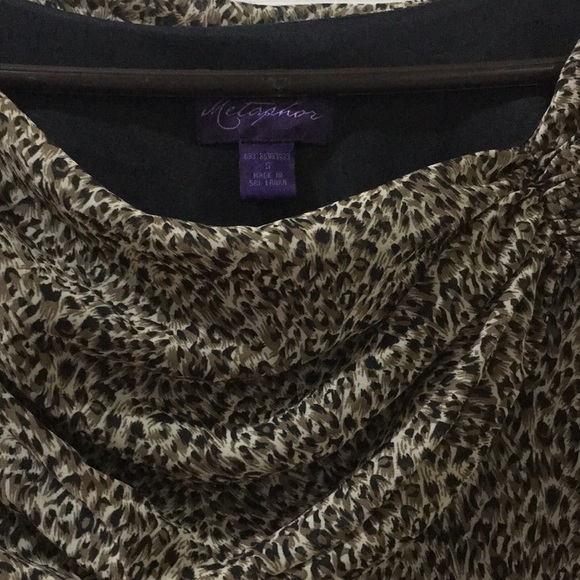 Metaphor black/brown pattern top - Picture 2 of 2